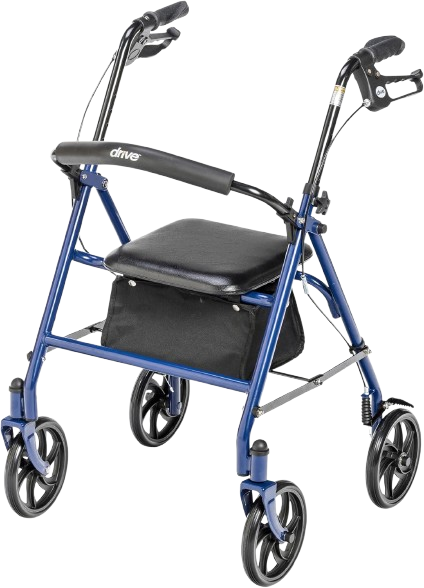 Rollator Walker with Seat - Stable Mobility Support