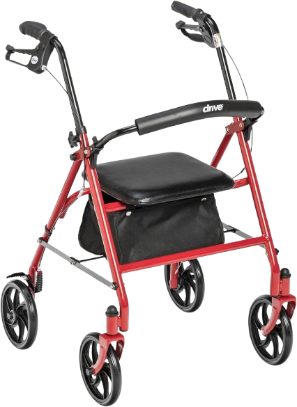 Rollator Walker with Seat - Stable Mobility Support