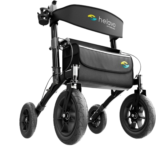 All Terrain Walker Rollator with 12” Pneumatic Tires