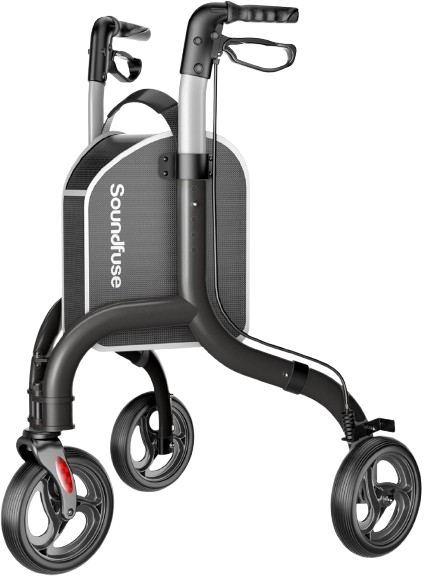 Wheel Walkers for Seniors, Lightweight Foldable Aluminum